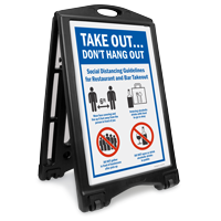 Restaurant Guidelines Portable Sidewalk Sign