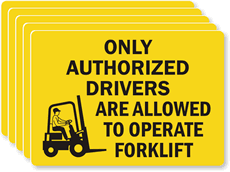 Authorized Drivers Allowed Operate Forklift