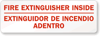 Fire Extinguisher Inside Extinguidor De Incendio Adentro Label