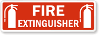 Fire Extinguisher (With Graphic) Label