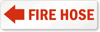 Fire Hose (with left arrow) Label