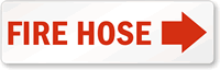 Fire Hose (with right arrow) Label
