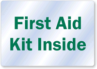 First Aid Kit Inside Label