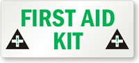 First Aid Kit (With Graphic) Label