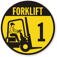 Forklift -1 (with Graphic) Label
