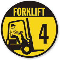 Forklift -4 (with Graphic) Label