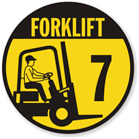 Forklift -7 (with Graphic) Label