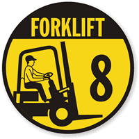 Forklift -8 (with Graphic) Label
