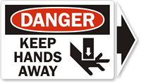 Danger Keep Hands Away Label