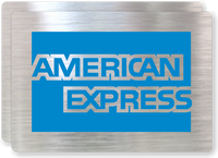 American Express Logo Glass Decal