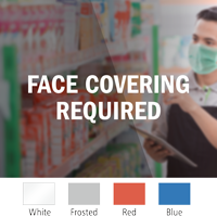 Face Covering Required Face Covering Die Cut Decal