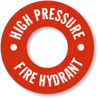 High Pressure Fire Hydrant Marker