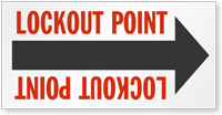 Lockout Point Arrow Label