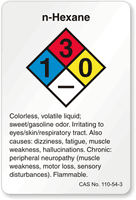 n Hexane NFPA Chemical Label