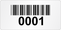 Personalized Super Economy Asset Labels With Barcode