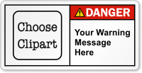 Personalized Text ANSI Danger Label