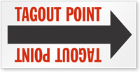 Tagout Point Arrow Label