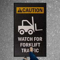 Forklift Traffic Safety Message Mat