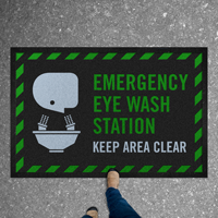 Emergency Eye Wash Station, Keep Area Clear