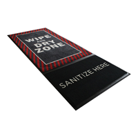 StepWell™ Sanitizing Mat Wipe And Dry Zone red