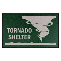Tornado Shelter Safety Message Mat