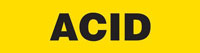 Acid (Yellow) Adhesive Pipe Marker
