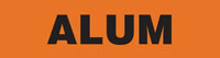 Alum (Orange) Adhesive Pipe Marker