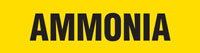 Ammonia (Yellow) Adhesive Pipe Marker