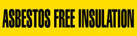 Asbestos Free Insulation (Yellow) Adhesive Pipe Marker
