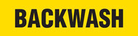Backwash (Yellow) Adhesive Pipe Marker