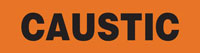 Caustic (Orange) Adhesive Pipe Marker