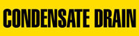 Condensate Drain (Yellow) Adhesive Pipe Marker