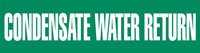 Condensate Water Return (Green) Adhesive Pipe Marker