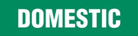 Domestic (Green) Adhesive Pipe Marker