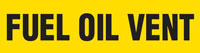 Fuel Oil Vent (Yellow) Adhesive Pipe Marker