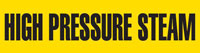 High Pressure Steam (Yellow) Adhesive Pipe Marker