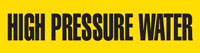 High Pressure Water (Yellow) Adhesive Pipe Marker