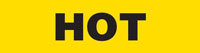 Hot (Yellow) Adhesive Pipe Marker