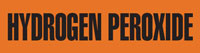 Hydrogen Peroxide (Orange) Adhesive Pipe Marker