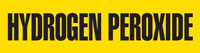 Hydrogen Peroxide (Yellow) Adhesive Pipe Marker