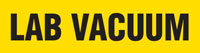 Lab Vacuum (Yellow) Adhesive Pipe Marker
