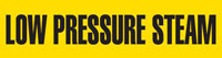Lo - Pressure Steam (Yellow) Adhesive Pipe Marker