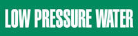 Low Pressure Water (Green) Adhesive Pipe Marker