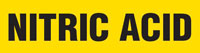 Nitric Acid (Yellow) Adhesive Pipe Marker