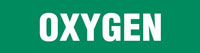 Oxygen (Green) Adhesive Pipe Marker