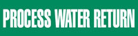 Process Water Return (Green) Adhesive Pipe Marker