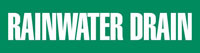 Rain Water Drain (Green) Adhesive Pipe Marker