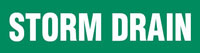 Storm Drain (Green) Adhesive Pipe Marker