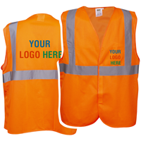 Custom Logo, Class 2, Type R Reflective Safety Vest