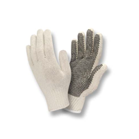 Form Fitting Machine Knit PVC Dotted Standard Weight Gloves